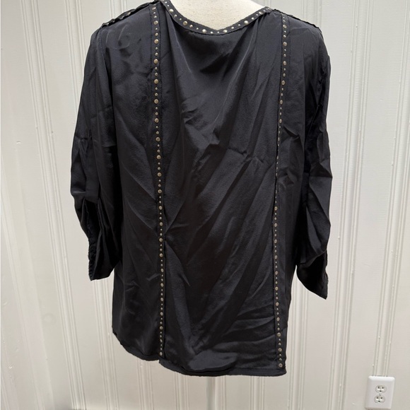 Black Studded BCBGMaxAzria Women's Top - Picture 3 of 5